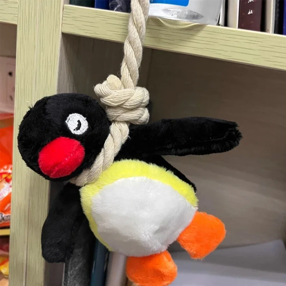 Lindo pingüino llavero de peluche lindo pingüino muñeca colgante creativo Animal muñeca mochila llavero exquisito mochila decoración regalo