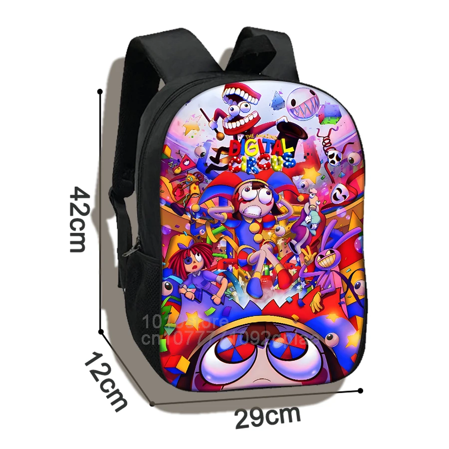 THE AMAZING DIGITAL CIRCUS Poster Backpack,Children School Student Bag,Child Go To School Package,Travel Haversack,Mochila