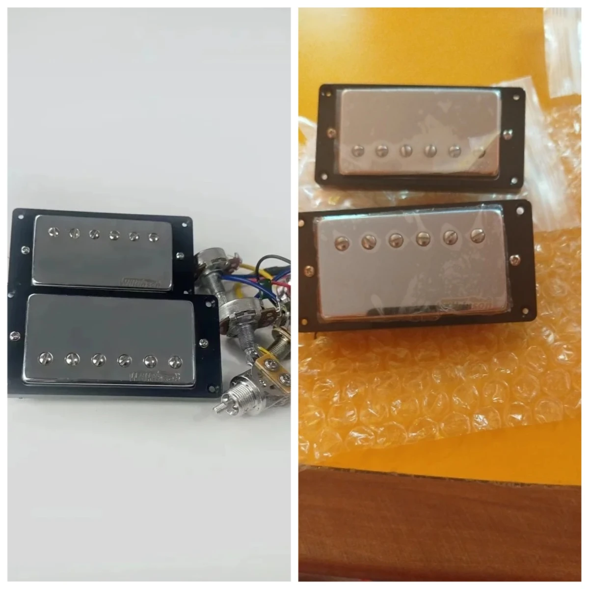 

Магазин Bo-Hong Store-Wilkinson 2V2TWiring Harness Гитарный звукосниматель-подходит для звукоснимателей для электрогитары Ainico5 Humbucker