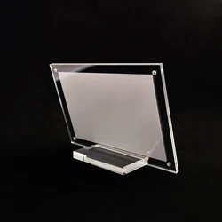 Acrylic Desktop Display Frame Transparent Photo Frame Poster Display Stand Postcard Certificates Price Tags Display Frame