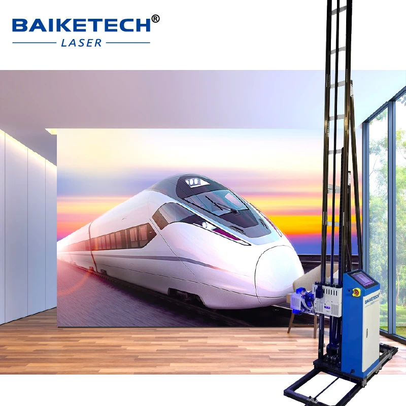 

TH-UP1600 Чернила на водной основе высокой четкости 3D Вертикальный настенный струйный принтер 12 м Машина для покраски стен на земле