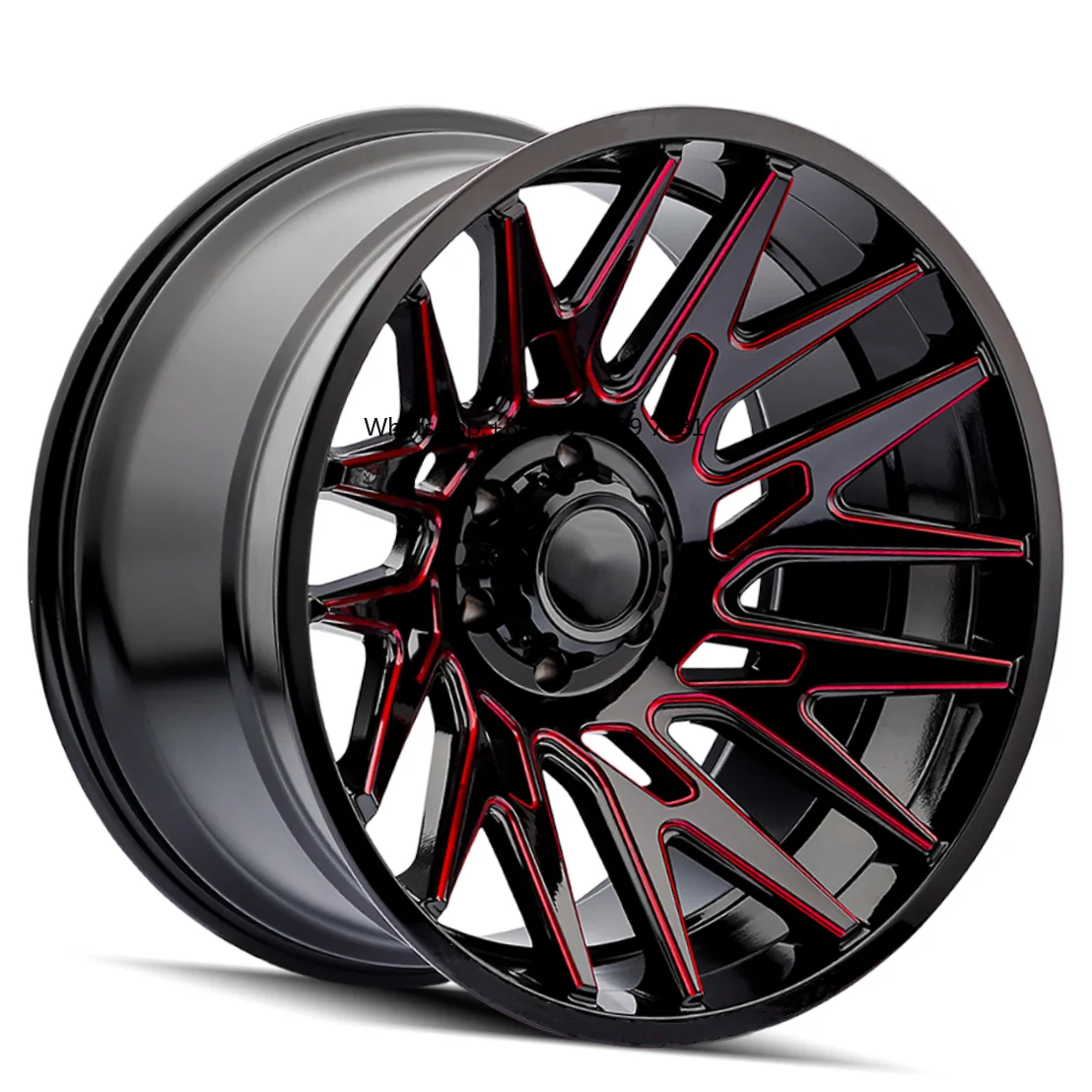 

22*12J Concave-44 6*135 6*139.7 8*165.18*70 8*180 Red Milled Window Alloy Wide Side Conversion High Quality Wheels
