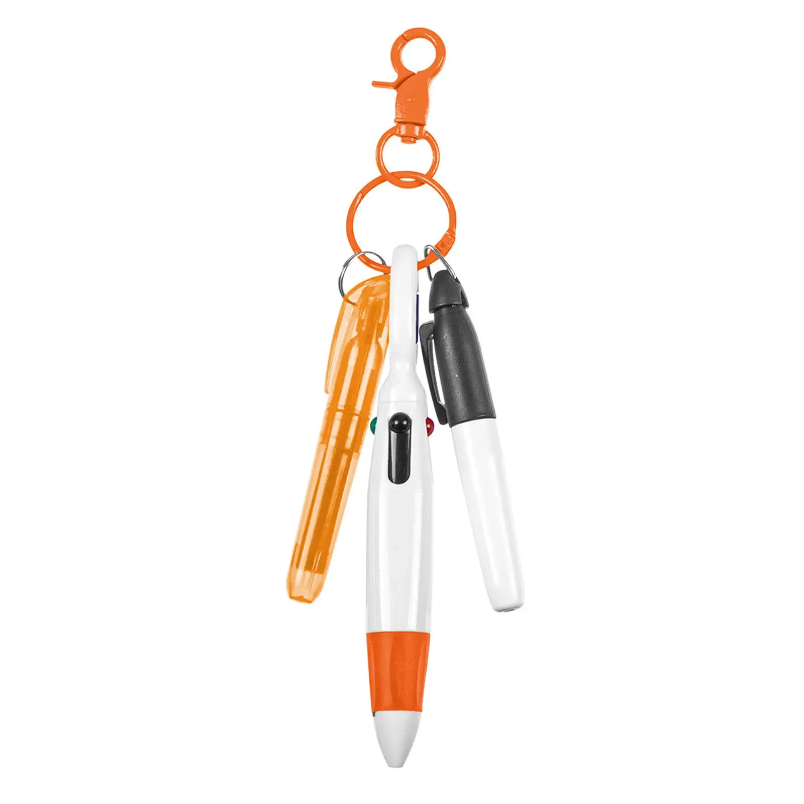 Carabiner Clip Nurse Pen Set Portable Retractable Shuttle Ballpoint with Highlighter and Keychain Tool for Nurses Day Thank You