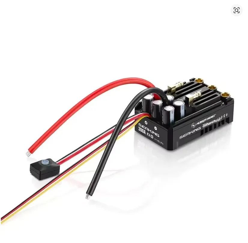 HobbyWing SEA KING 300A HV V4 ESC IP67 Waterproof High Voltage Brushless Electronic Speed Controller for Toy Rc Boat Racing ESC view 2