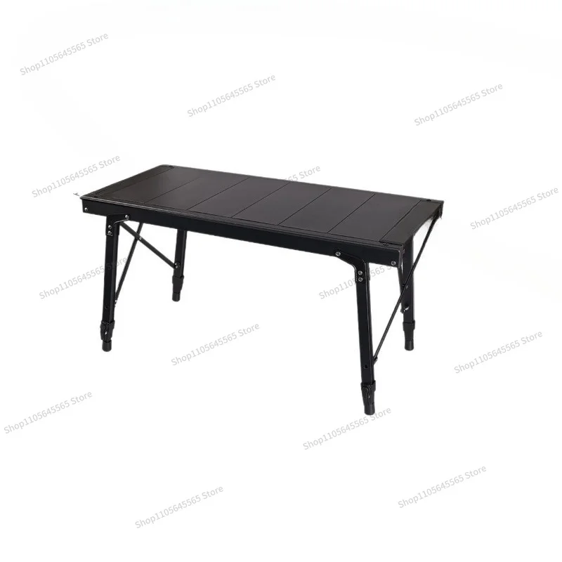 For Outdoor Three Unit Aluminum Alloy Folding Table Storage Picnic Table Lifting Table