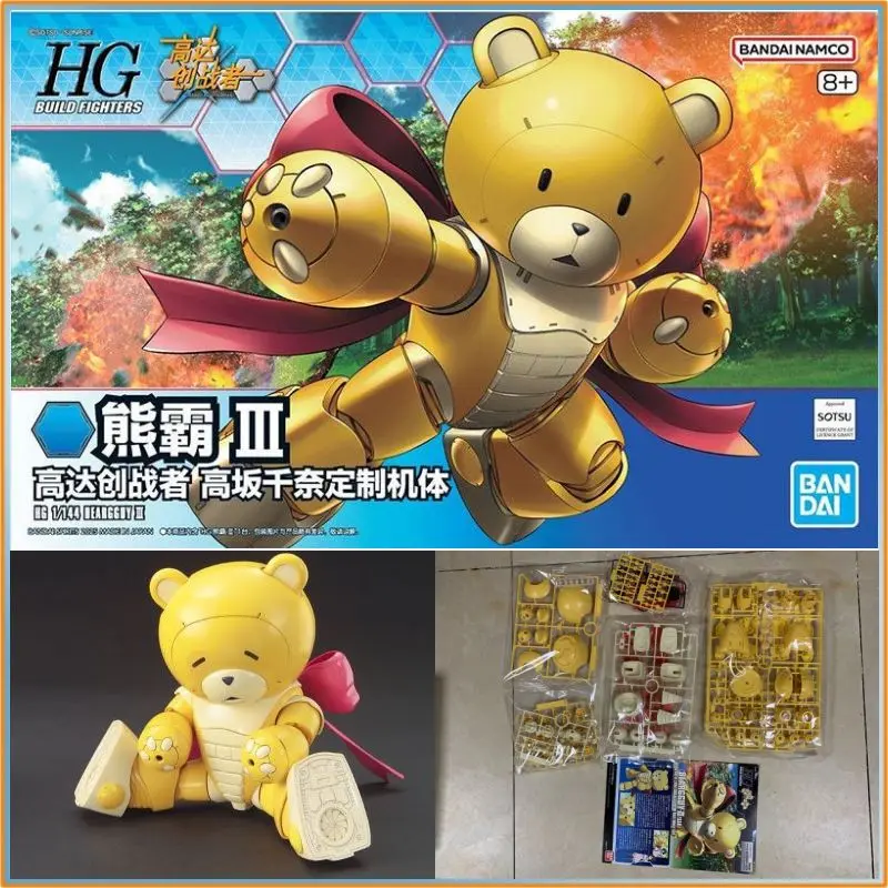 

В НАЛИЧИИ Оригинальный Bandai HGBF 1/144 BEARGGUY III Gundam Build Fighters Китайская версия Сборка Модель Комплект Фигурка Игрушка в подарок