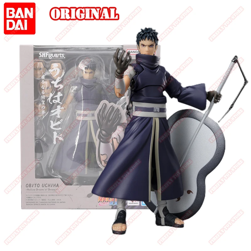 BANDAI Original S.H.Figuarts Naruto Animation Peripheral Toy Obito -Hollow Dreams of Despair- Movable Model Figure Collection