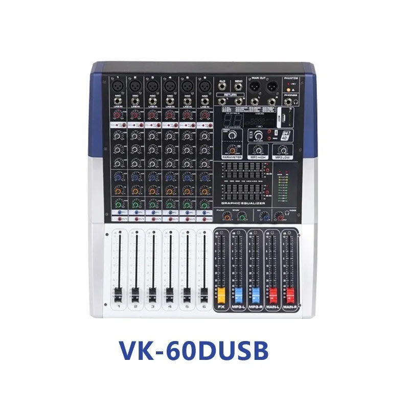 Professional Audio Mixer 350W Amplifier USB Supported 6/8/12/16‑Channel Mixing Console For Stage KTV Conference Sound Equipment