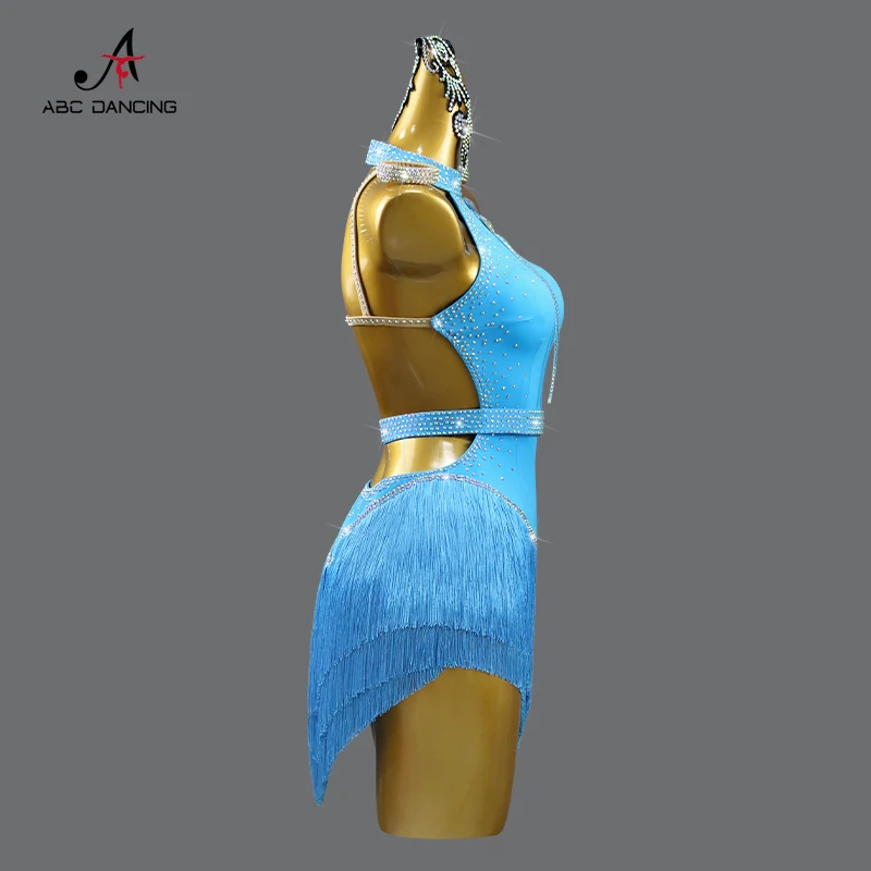 Mulher latina americana roupas vestido de dança meninas festa linha roupas samba terno de baile feminino saia esportiva prática palco personalizado