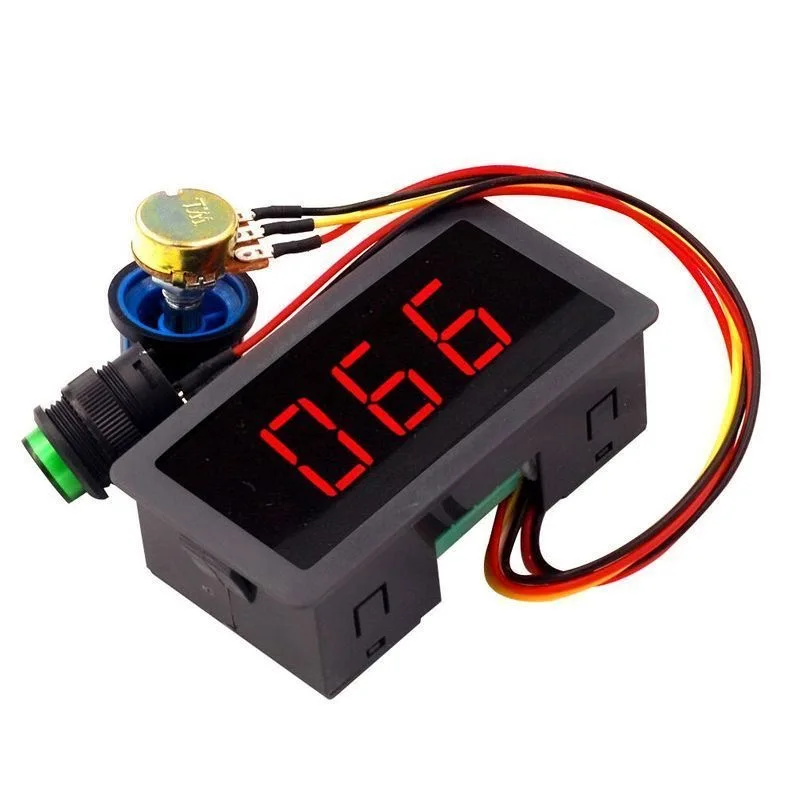 CCM5D digital display PWM DC motor speed regulator 6V12V24V stepless speed switch controller display case