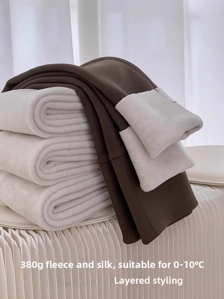 Pantalon de Yoga en peau d'arche taille haute pour femme, vêtement d'hiver, taille haute, contrôle du ventre, levage des fesses, décontracté, sans tead