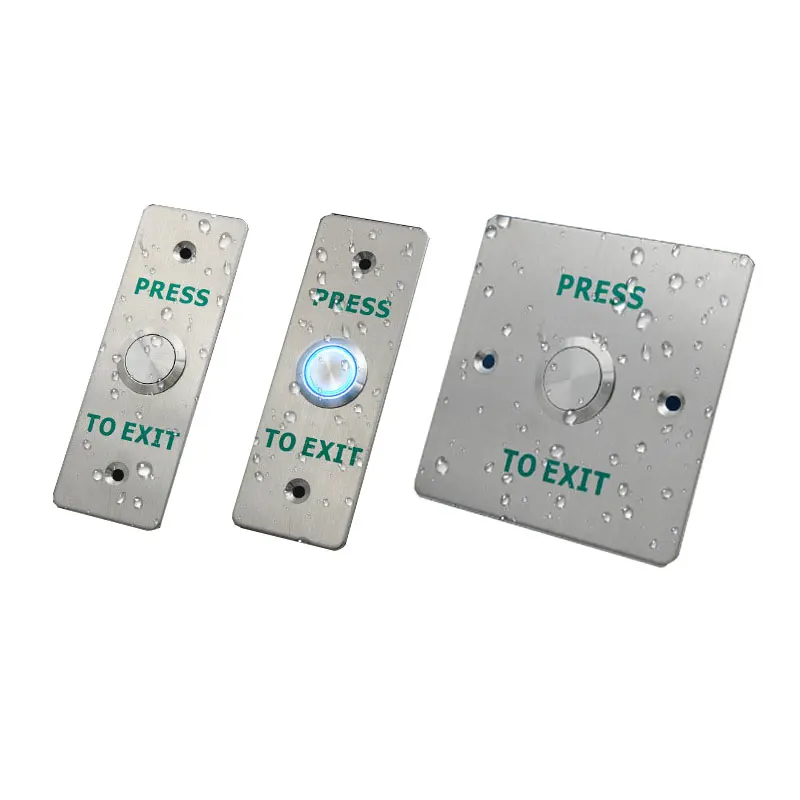 Waterproof Switch Door Exit Button 304 Stainless Steel IP68 Use For Access Control Lock System