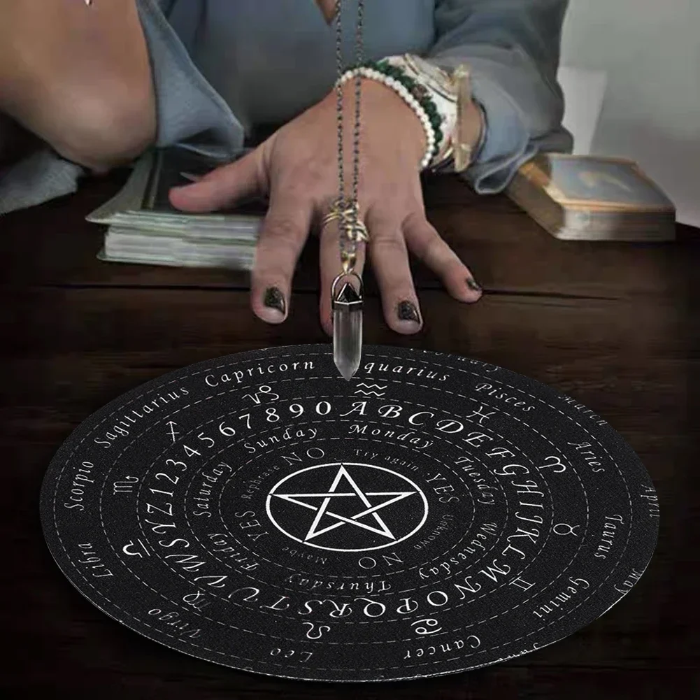 Star Pendulum Dowsing Divination Diatomite Board Magics Meditation Decision Plate Metaphysical Message Witchs Altar Supplies