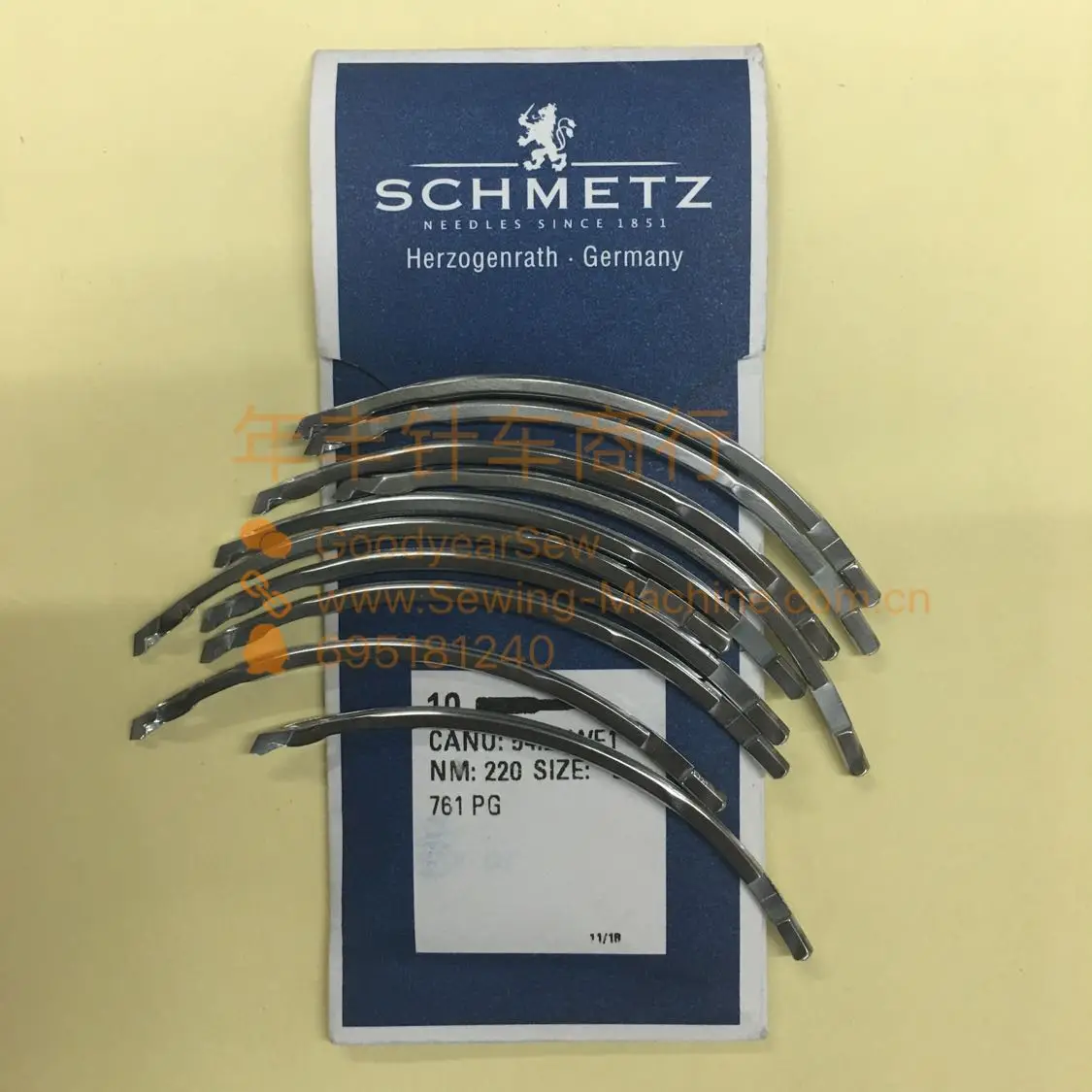 

10 шт. 1 пакетик Германия Schmetz 761pg иглы для швейной машины по индивидуальному заказу 761PG-5 220