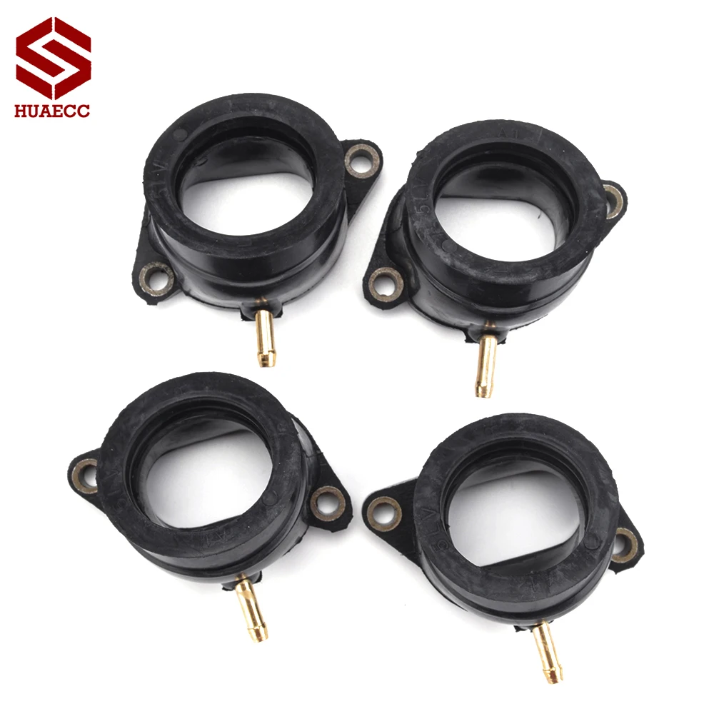 4 Pcs Motorcycle Carburetor Interface Adapter Intake Manifold For Yamaha FZS1000 FZS 1000 FZ1 Fazer 1000 2001-2005 5LV-13586-01