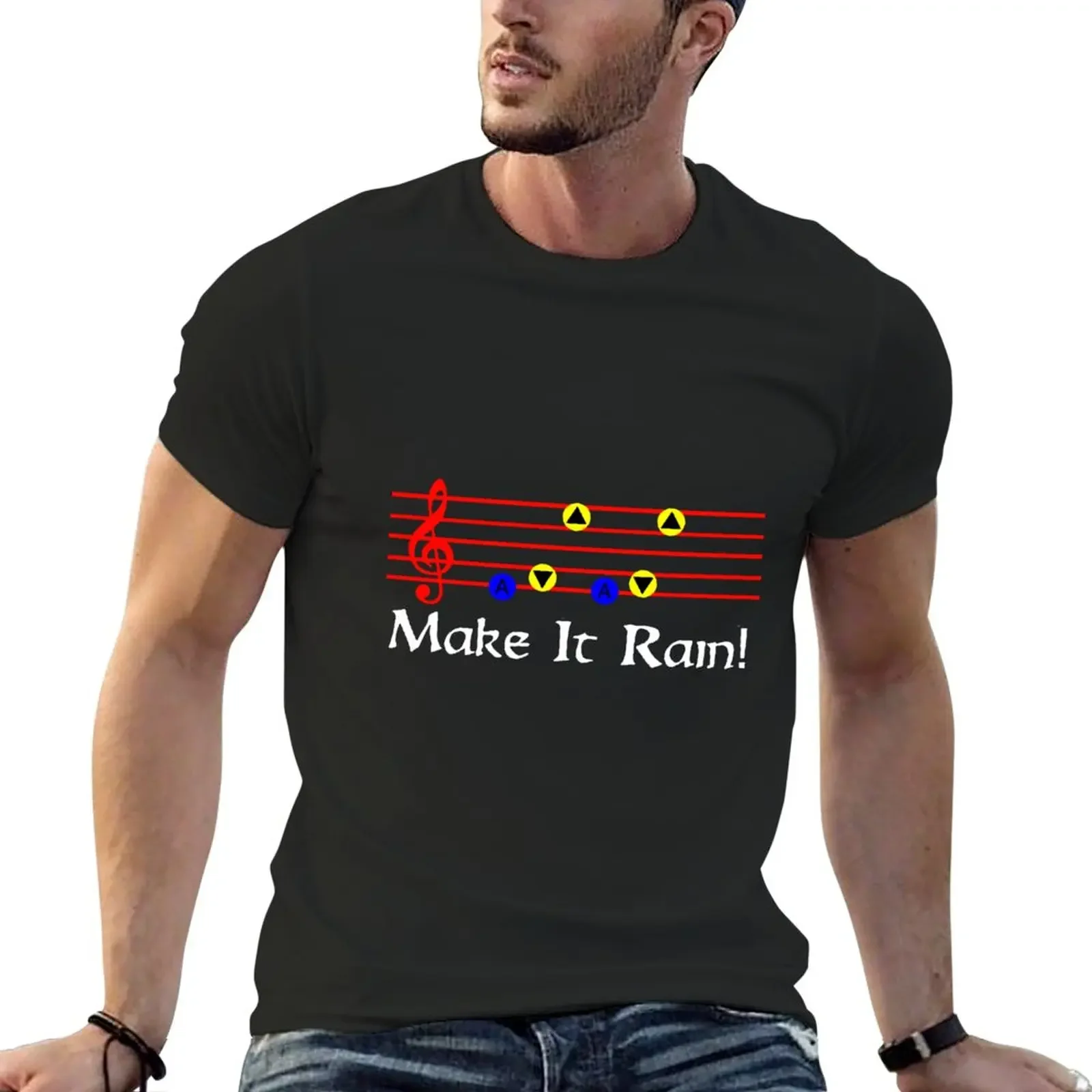 Make It Rain - Song Of Storms T-Shirt cute tops vintage clothes Men's t shirts