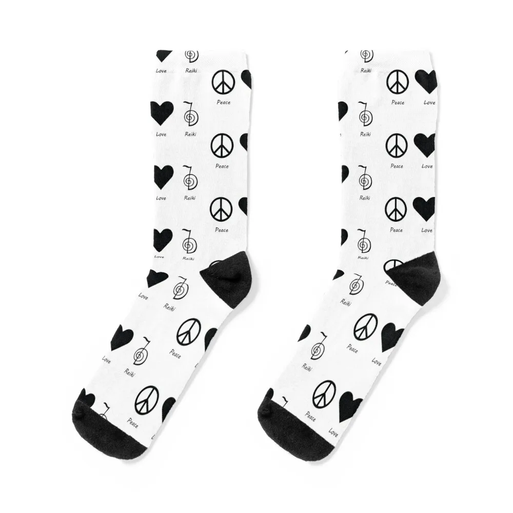 Peace Love Reiki Socks summer christmas stocking Socks Girl Men's