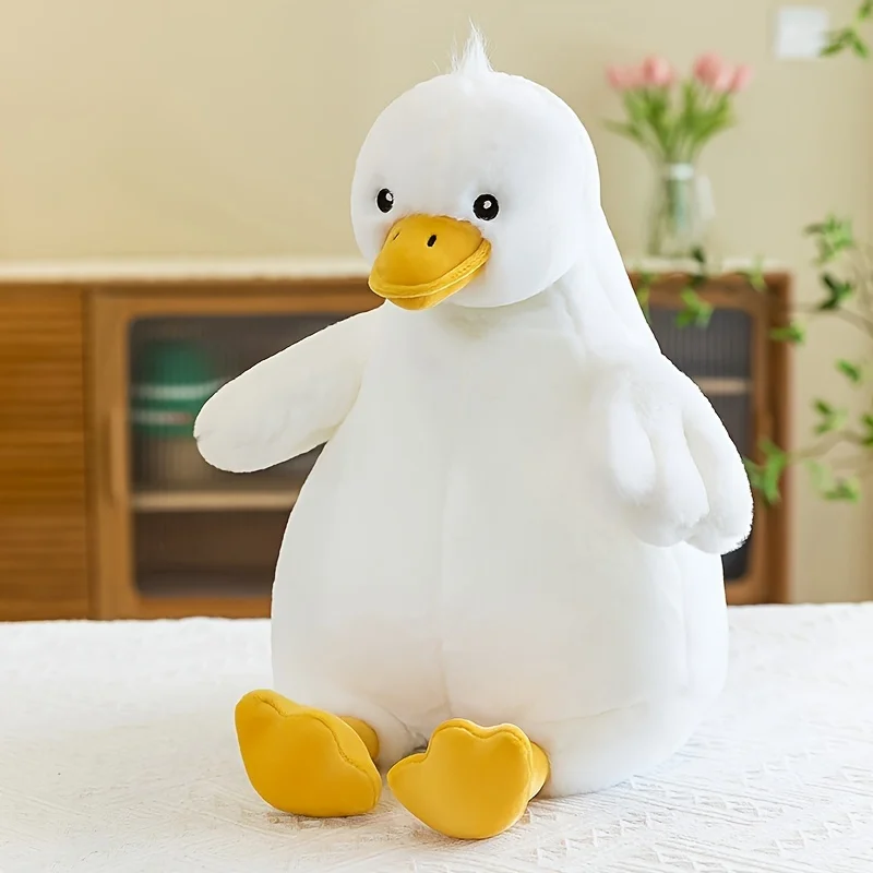 43cm goose plush pillow, silly goose plush toy, comfortable and soft, high-quality filling cotton, suitable for living room