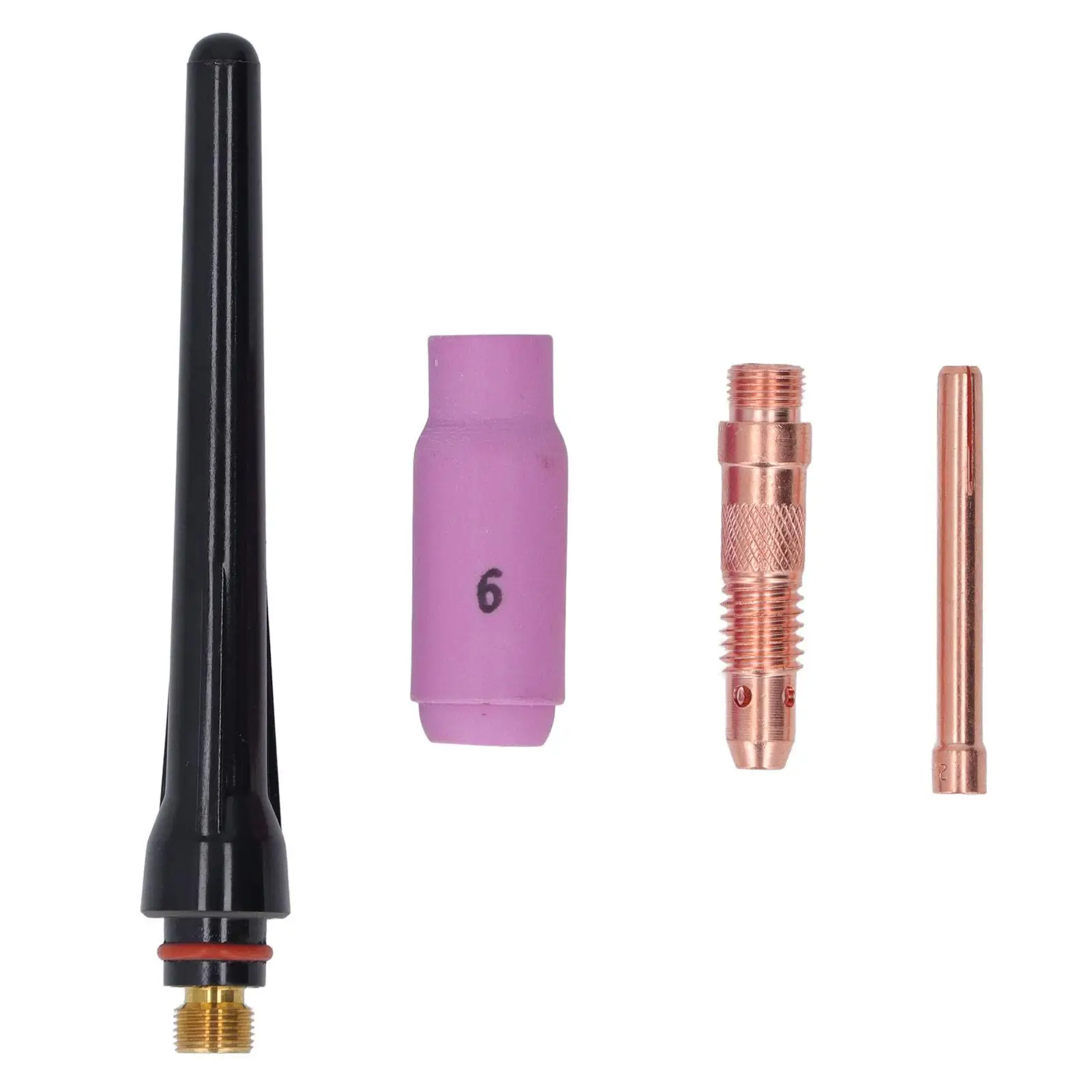 

Universal TIG Argon Arc Welding Torch Kit - Ceramic Nozzle, Electrode, Collet & Long Back Connector Accessories