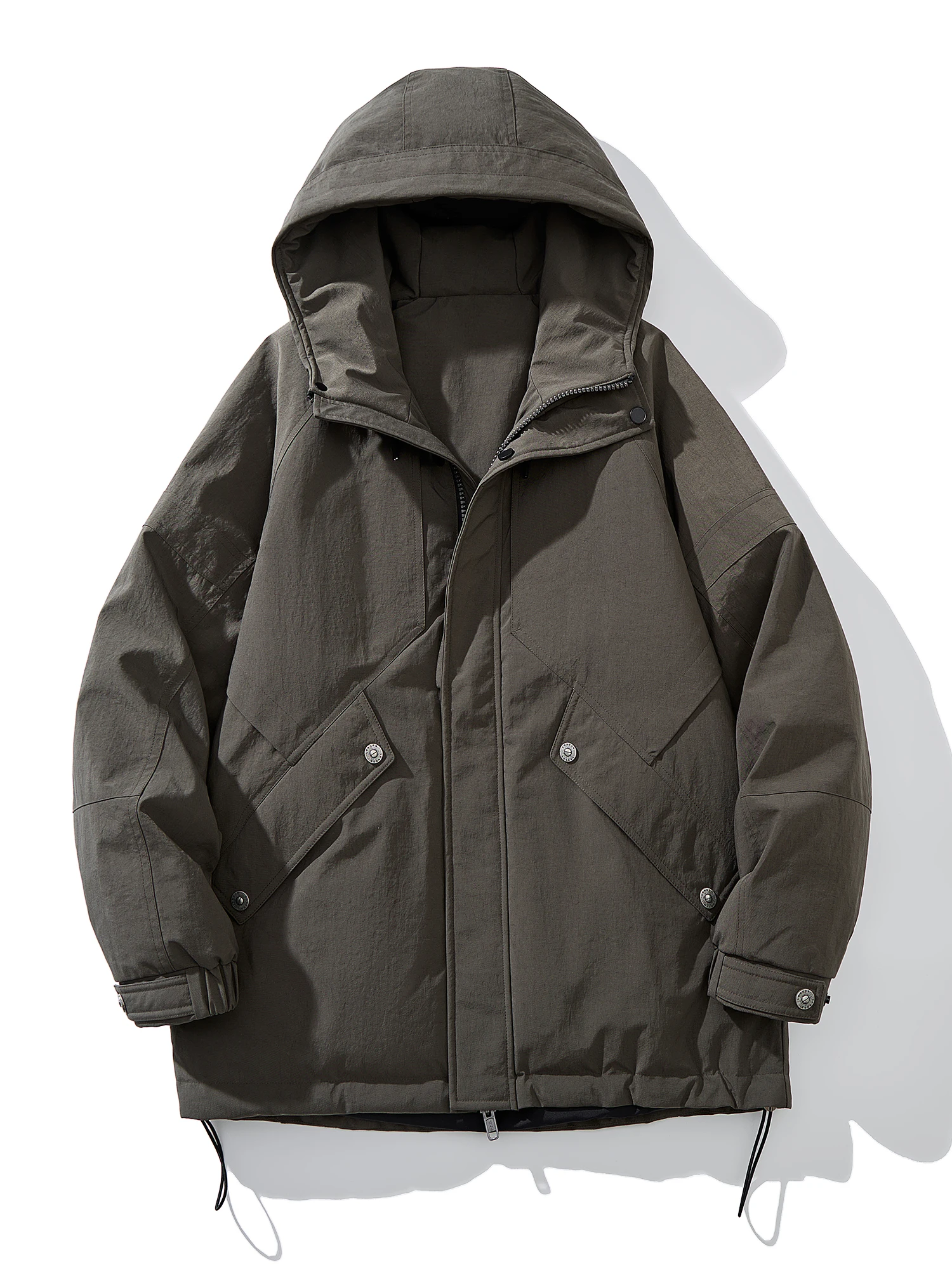 

Мужская высококачественная пуховая куртка с капюшоном, новая модная теплая зимняя рабочая одежда, устойчивая к холоду, верхняя одежда