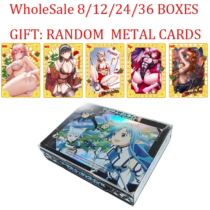 

Wholesale 8/12/24/36 Boxes Special Offer SAO Rare Collection Cards Kirigaya Kazuto Yuuki Asuna Leafa Child Kids Game Cards Toys