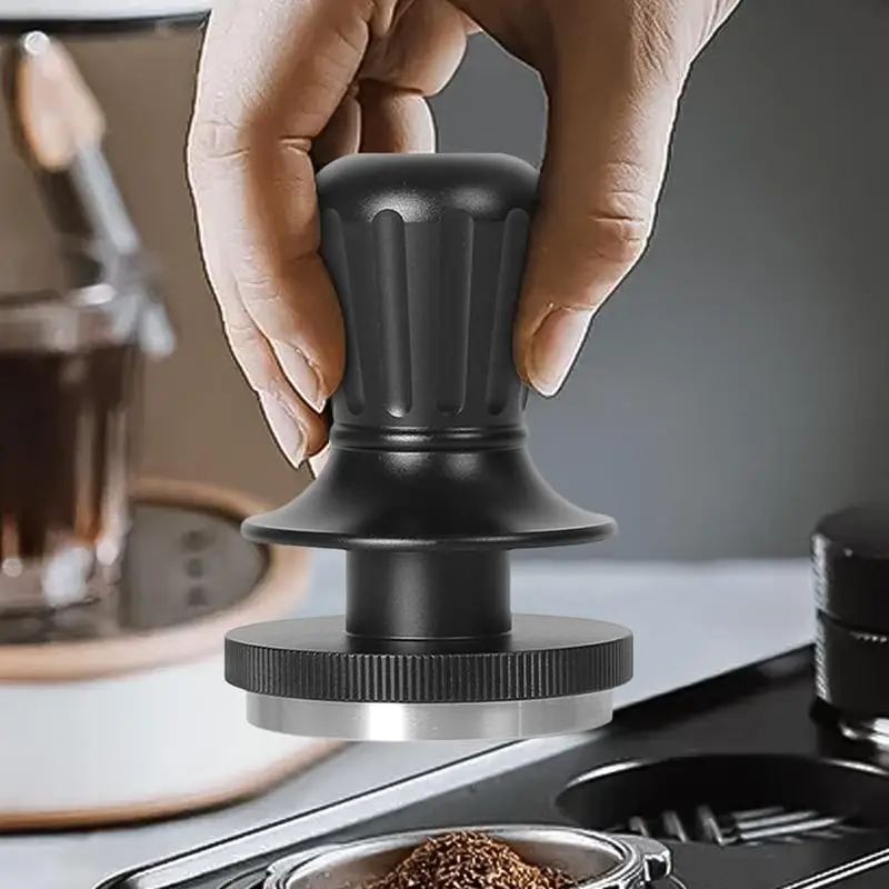 Constant Pressure Coffee Tamper com alça ergonômica, Force Impact, Base de aço inoxidável, 51mm