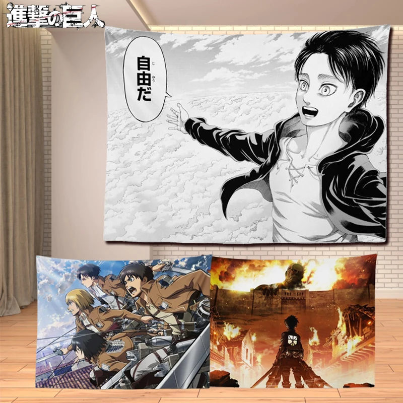 ataque-em-tita-eren-fundo-decoracao-quartos-sala-de-estar-papel-de-parede-para-anime-pano-de-fundo-decoracoes-mikasa-revestimentos-de-parede-texteis
