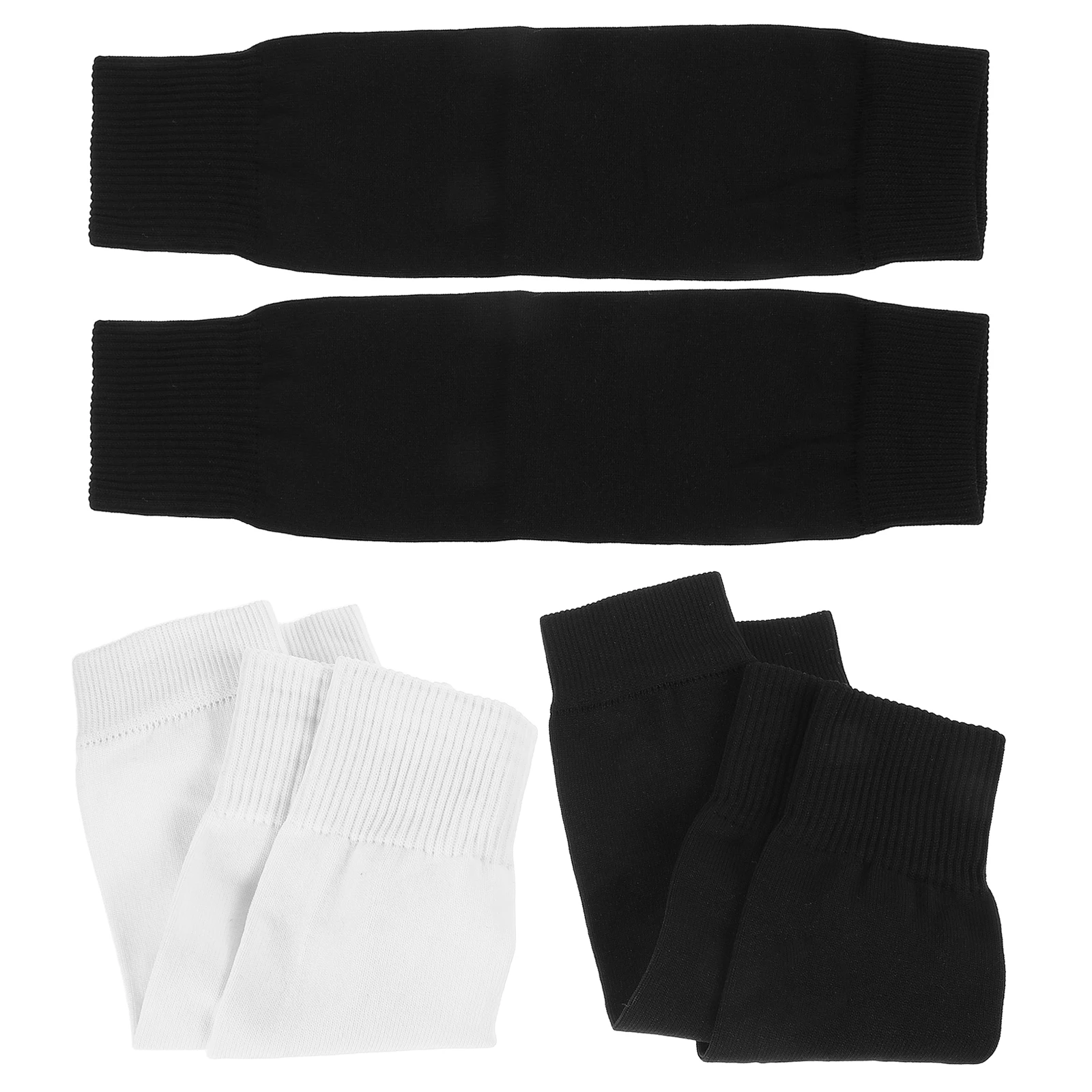 

3 Pairs Sports Leg Shin Sleeves Compression High Elasticity Youth Guards Child Football Soccer Protective Wear Knitted Material