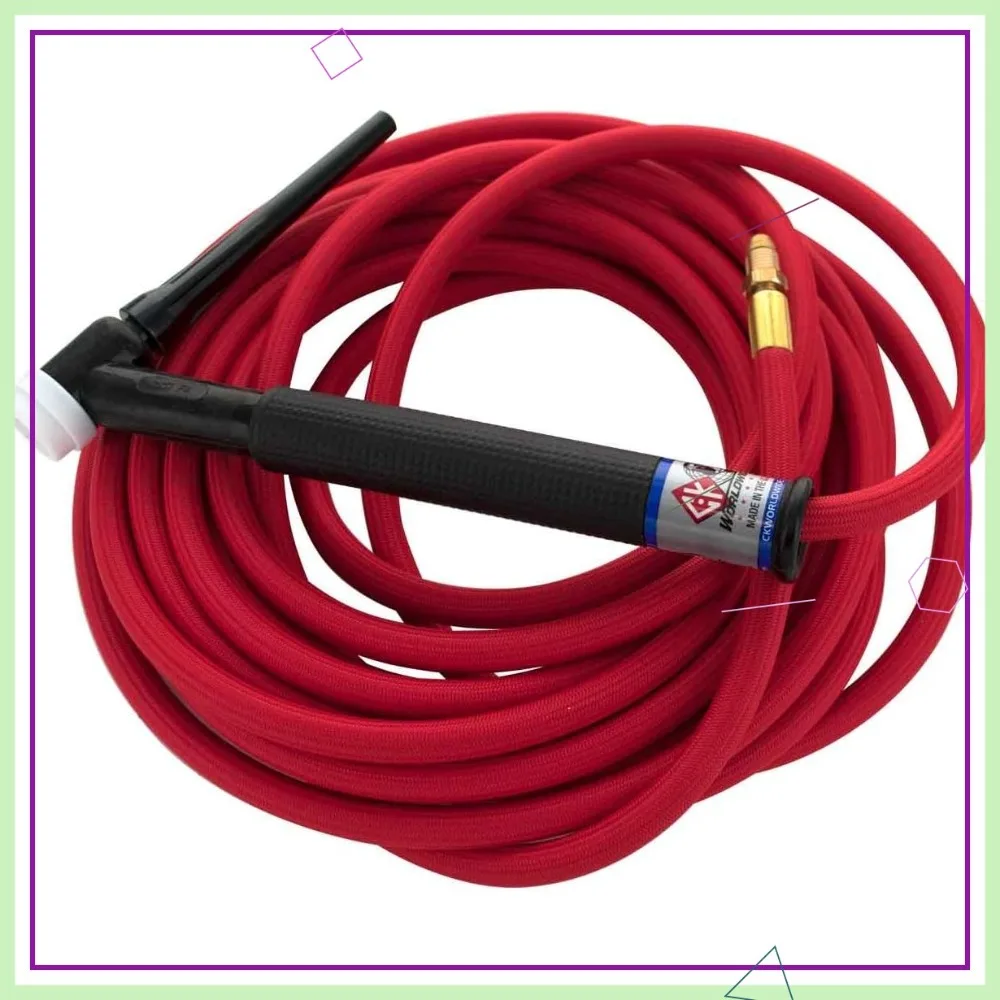 

Flexible 150A Air Cooled TIG Torch Kit with 25' Super-Flex Cable for Welding