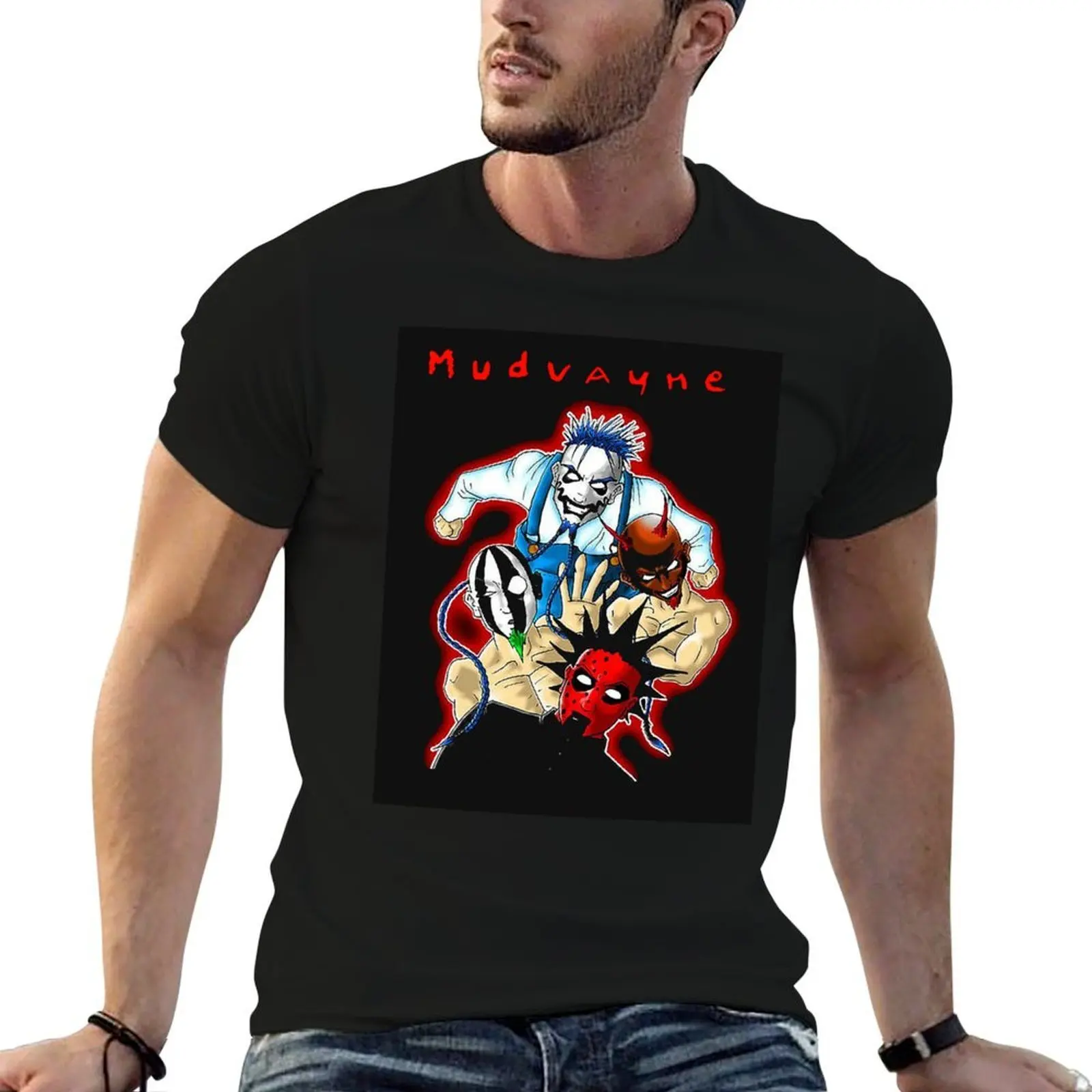 

mudvayne T-Shirt t shirt man luxury man t shirts for men casual black cotton t-shirt plain for man package T-Shirt