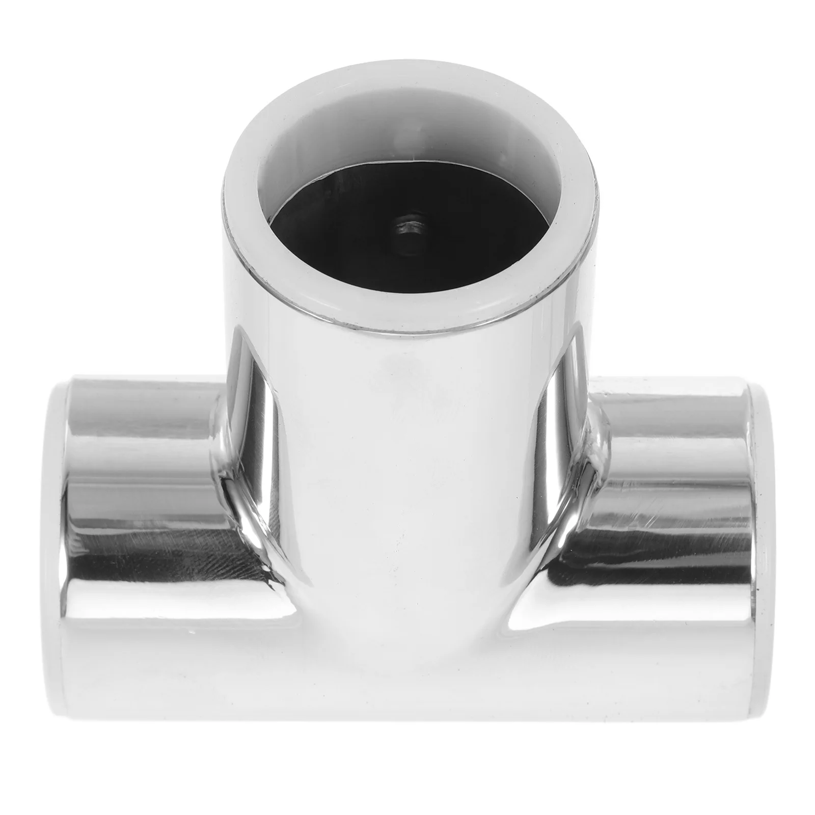 

Bathroom Glass Door Corner Connector Stainless Steel Tee Pipe Fitting Metal Rod Connector Shower Room Railing Tube Joint