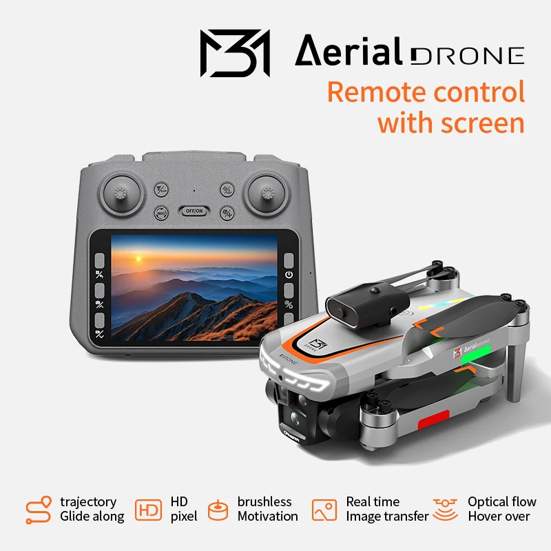 NUEVO M3 Drone Cámara HD Control remoto de pantalla grande con luces coloridas El mejor regalo para los seres queridos