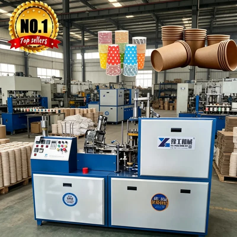 Paper Cup Production System With Automatic Stack Counting Bagging Conveyor Customized For Wholesale Supplier Distribution