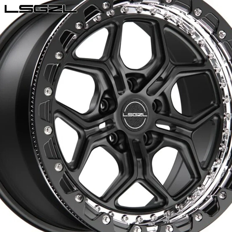 Beadlock Forged Wheels 5x114.3 5x112 Car Alloy Deep Concave ATV& UTV 15 17 18 19 20 21 22 Inch for Mercedes BMW Wheel Rims