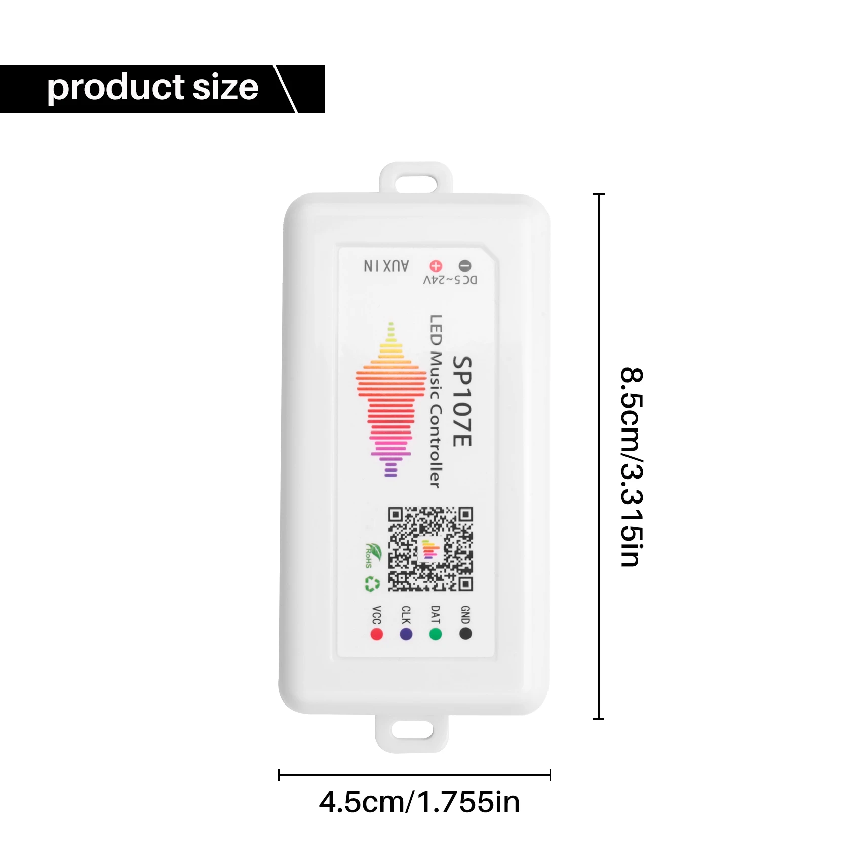 WIFI RGB SP107E Pixel IC SPI Music Bluetooth Controller For WS2812 SK6812 SK9822 RGBW APA102 LPD8806 Strip DC5-24V 5