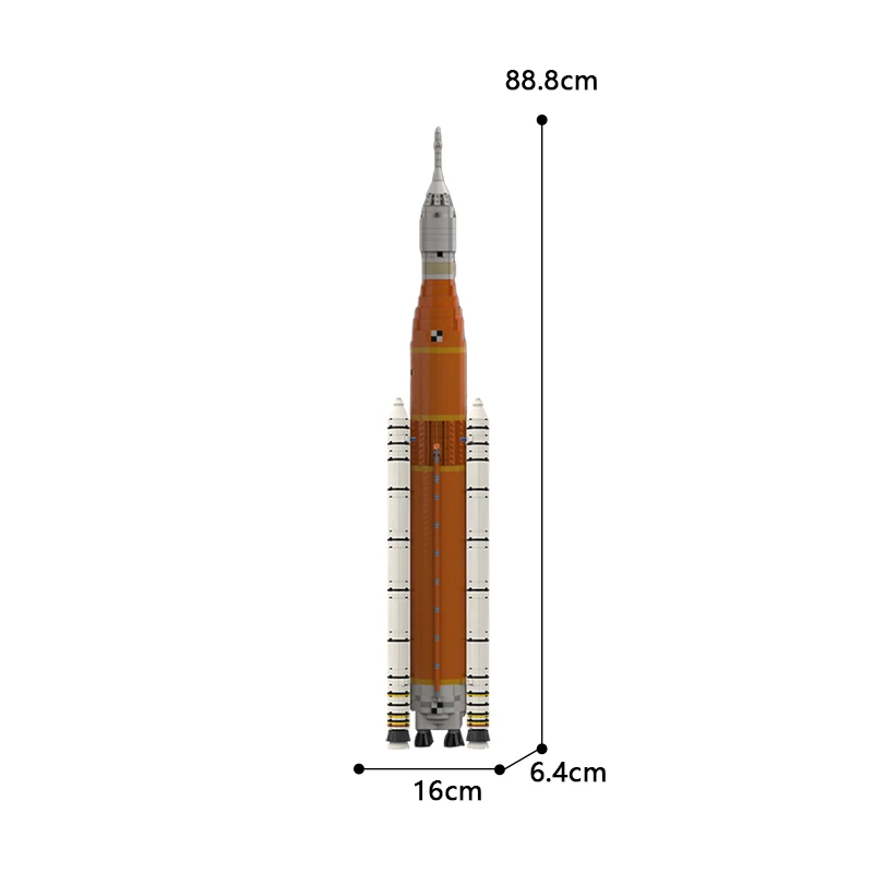 Artemis SLS Rocket Building Blocks Sets Space Series 1 (1:110 Saturn V scale) Space Launch System Bricks Blocks Toy for Kids