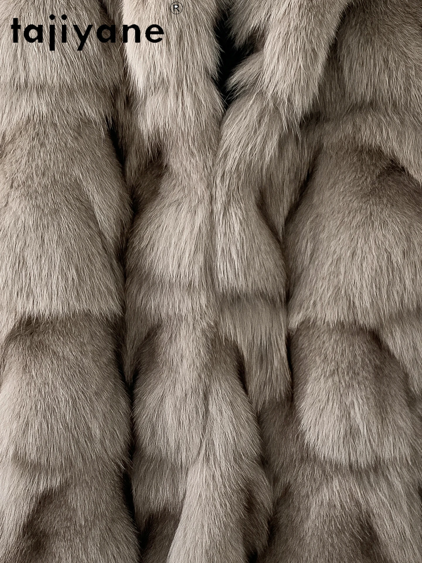 TAJIYANE 100%天然フォックスファーコート レディース 本物の毛皮ジャケット 冬服 女性用衣料 2025 グラマラスな毛皮ジャケット ファー婦人服