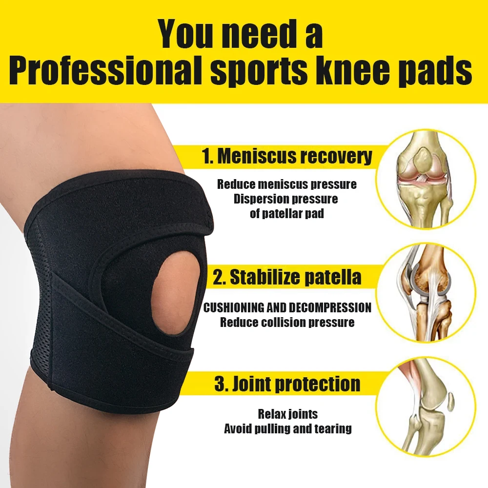 1 Pcs Patellar Tracking Dual Support Strap - New Compression Knee Brace for Patella Tendonitis Osgood – Schlatter Chondromalacia