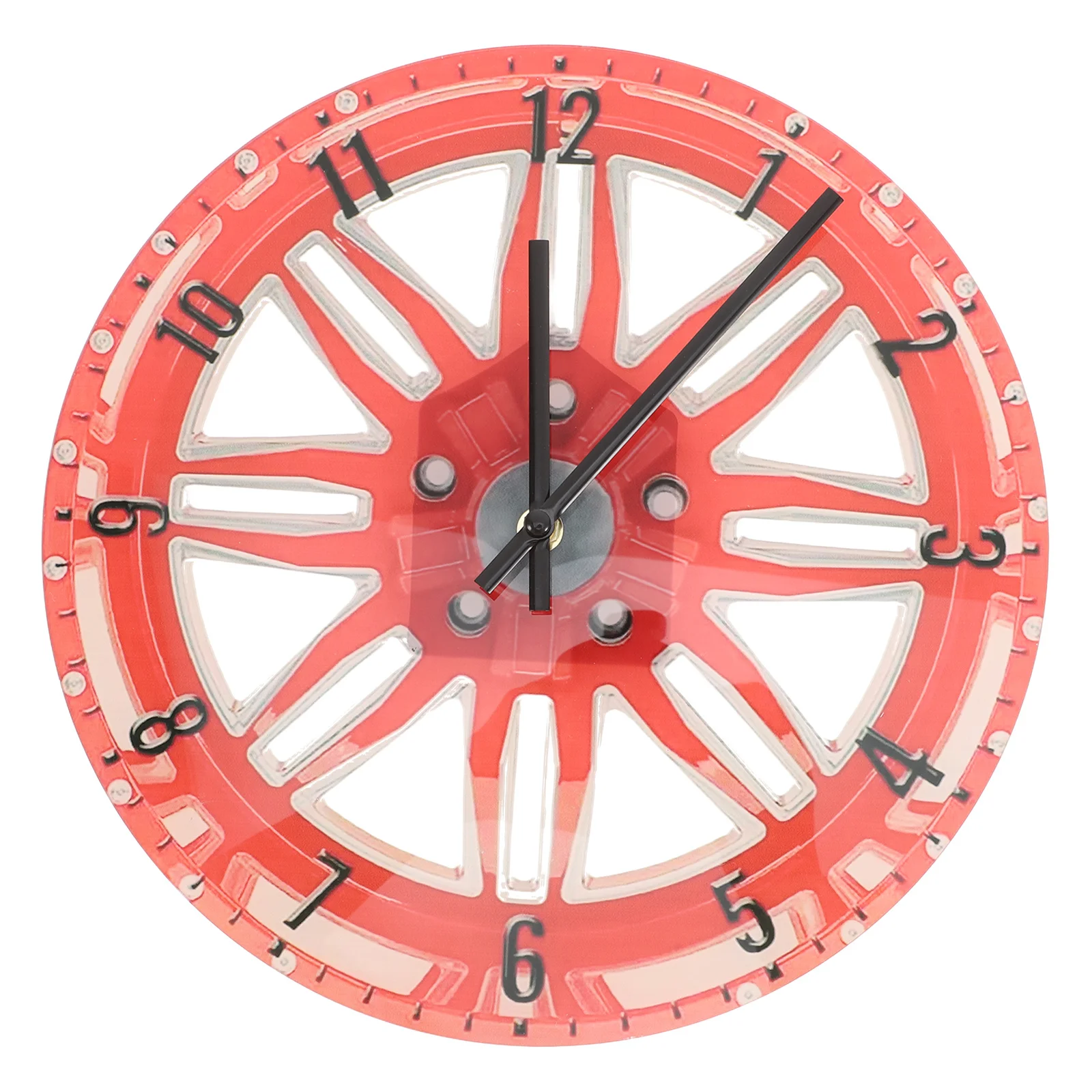 

3D Creative Car Wheel Wall Clock Vintage Mechanical Tire Design Silent Quartz Movement Large Wall Clock for Living Room Bedroom