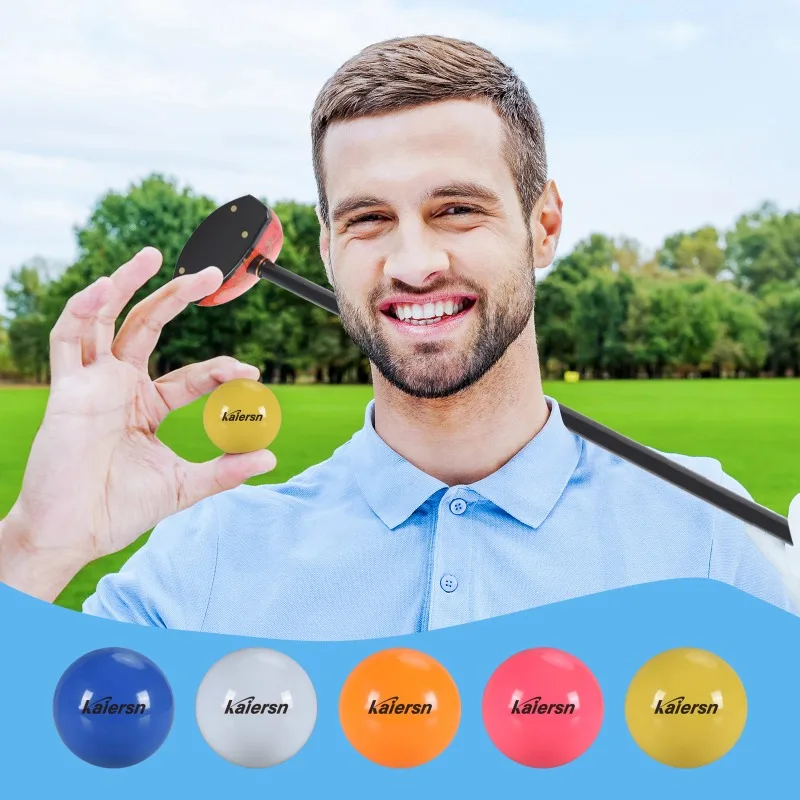 60mm Luminous Park Golf Balls Smooth Bright Multicolor Soft Practice Sphere Light Up in Dark for Backyard Lawn Outdoor Training