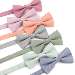 New High Quality Handmade Parent-Children Bowtie Solid Color Cute Lovely Family Butterfly Wine Red Green Orange Cravats Gift