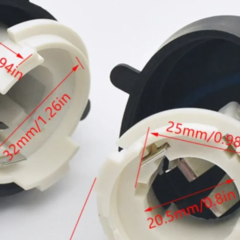 1Pcs New LED Pedal Motorcycle Lightseat Plastic Dual Claw Lightseat Front Headlight Seat Electric Bike Accessories ﻿