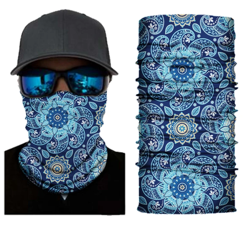 1201-1250 Women Hijab Scarf Face Shield For Adults Summer Neck Gaiter Magic Bandana Sports Tube Mask Men Motorcycle Headband