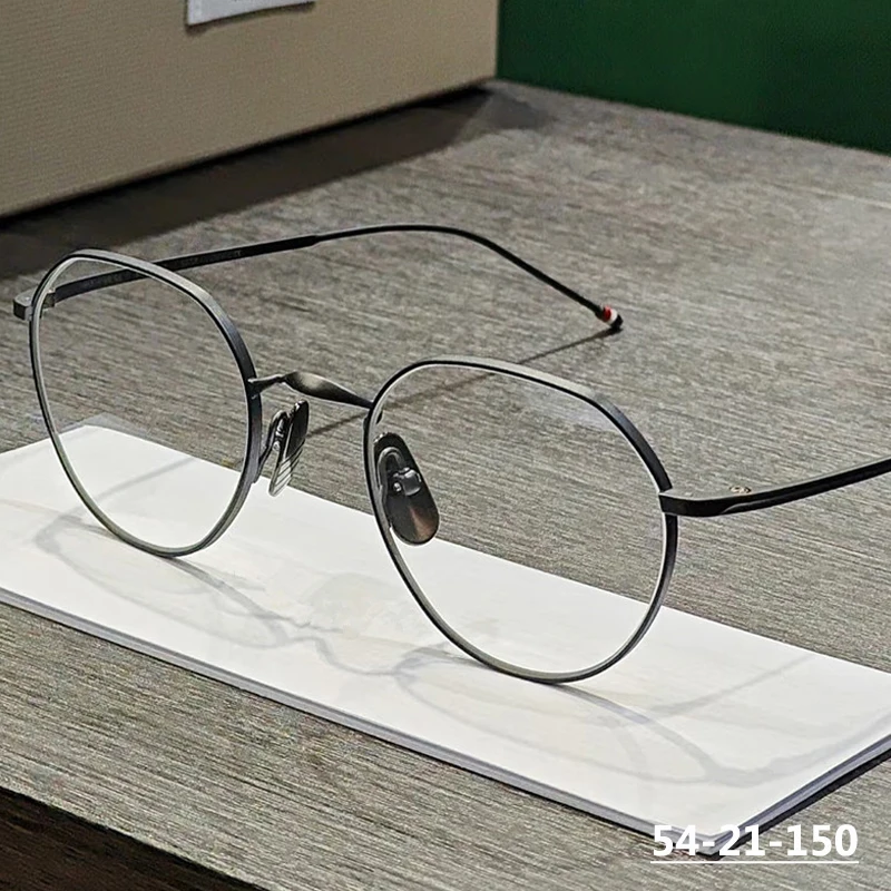 

New York Fashion Brand Glasses Frame Pure Titanium Spectacles TBX914 Men Polygon Eyeglasses Women Large Rim Eyewear High Quality