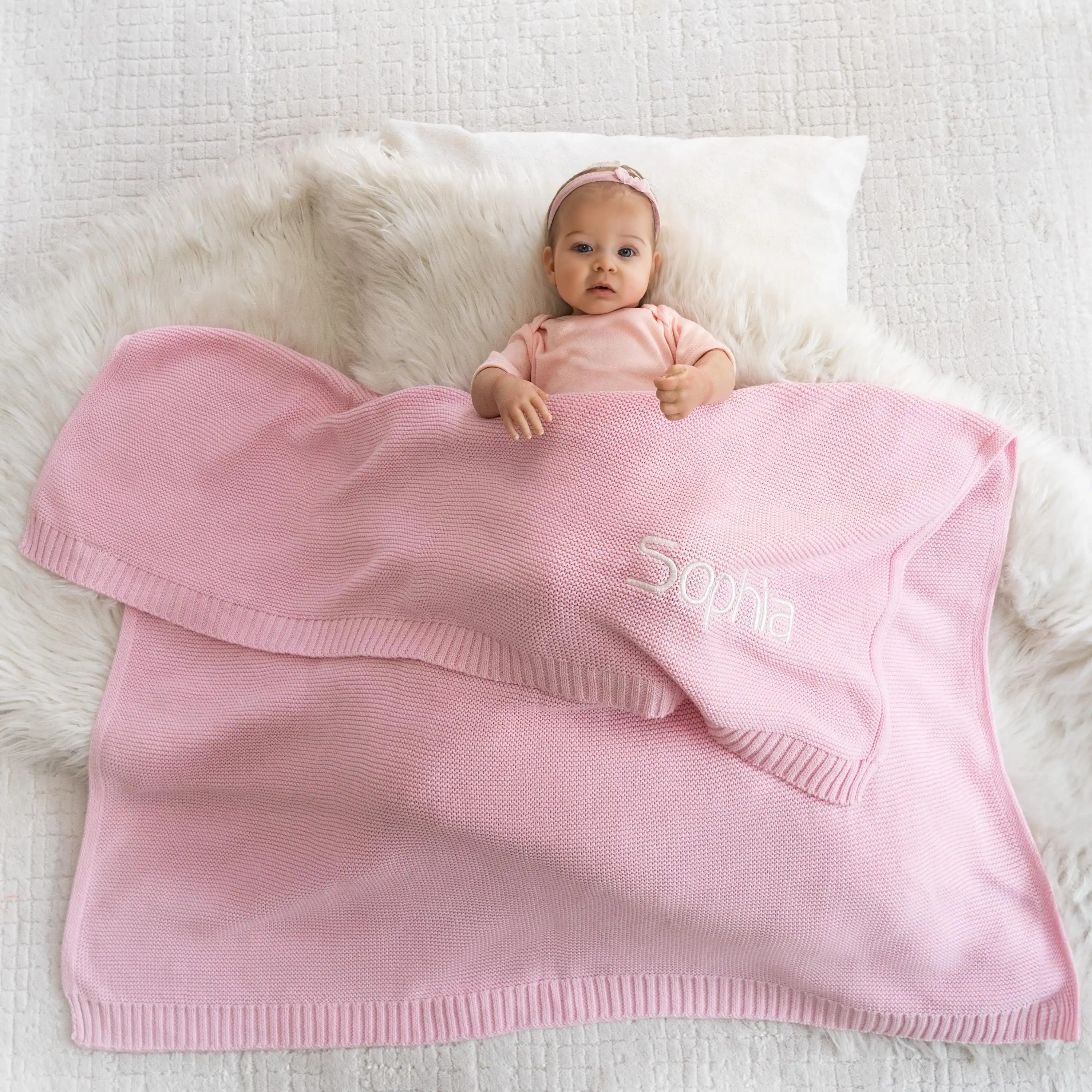 شخصية مخصصة مطرزة مكتنزة متماسكة الطفل بطانية 40X30 بوصة اليدوية الحضانة البطانيات الوليد الطفل هدايا لصبي/فتاة