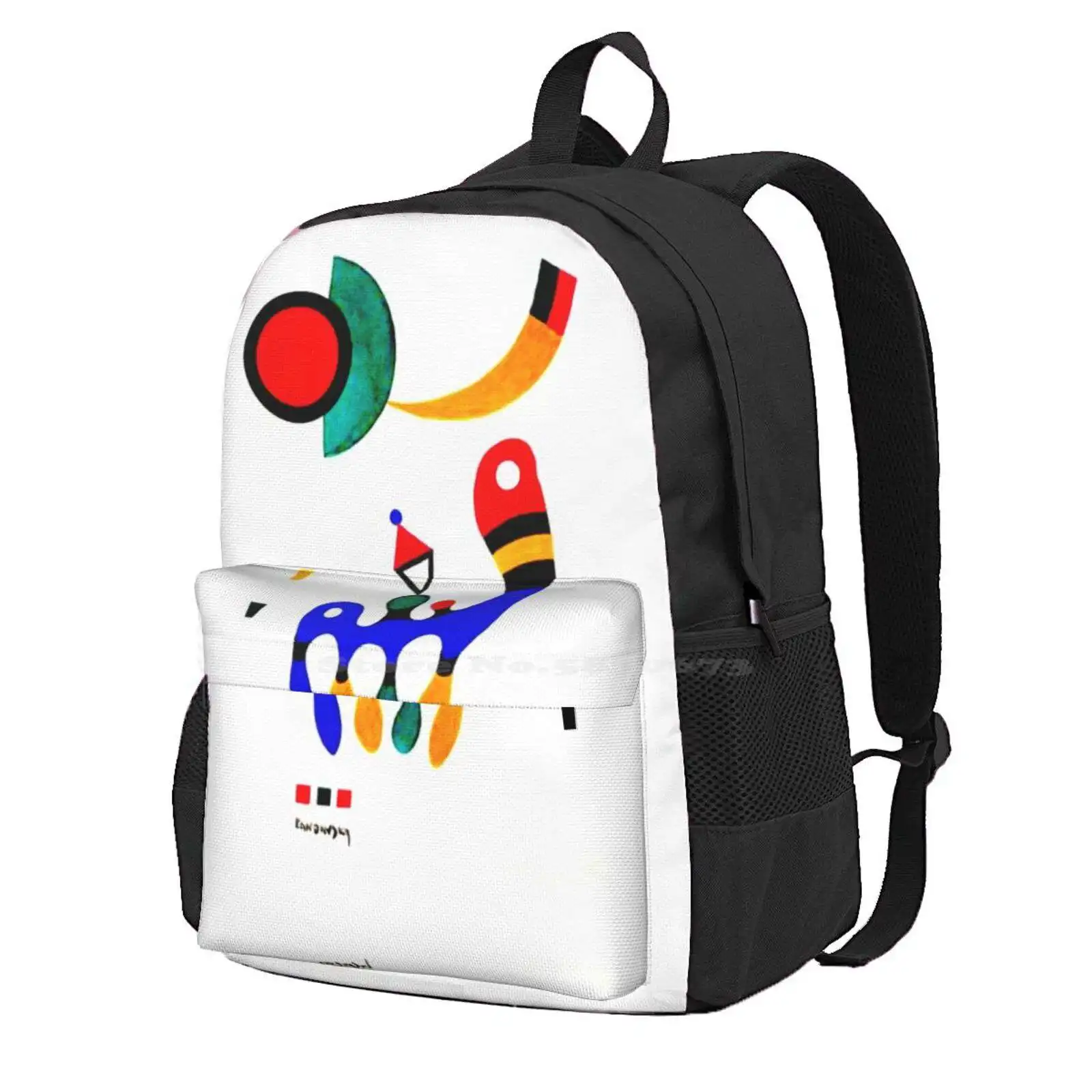 Wassily Kandinsky 1944 Composition | Kandinsky Abstract Art W/ Signature Hot Sale Schoolbag Backpack Fashion Bags Vassily