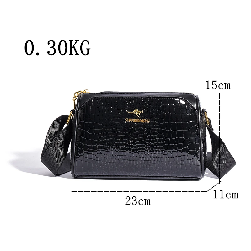 Luxury Crocodile cowhide Female Messenger bag Purses Designer Women Handbag High-quality Casual Shoulder Crossbody Bags Bolsos