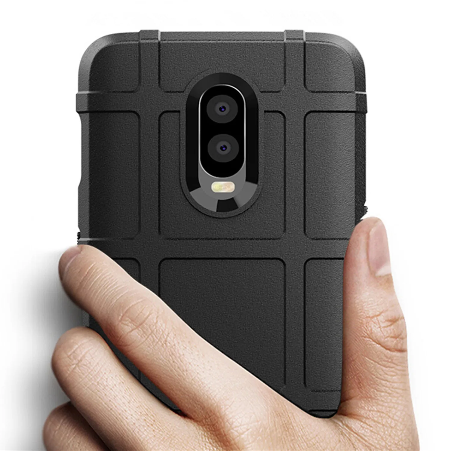 For Oneplus 6T 1+6t one plus 6t Silicone Shield Case Shockproof Matte Back Cover for oneplus 6t Armor Heavy Rubber Phone Cases
