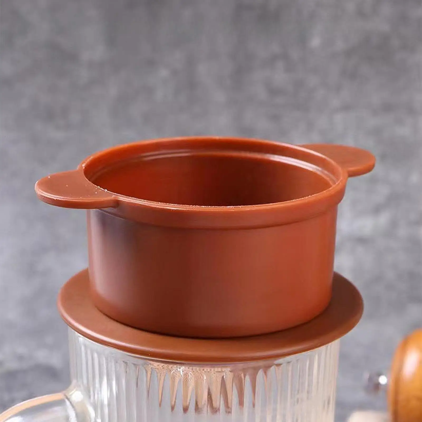 Coffee Filter Cup with Handles Reusable Coffee Dripper for Restaurant Office