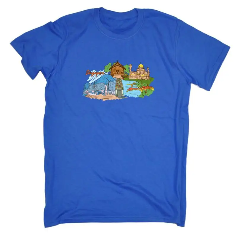 

Singapore Southeast Asia Country Flag Destination Mens Funny T Shirt
